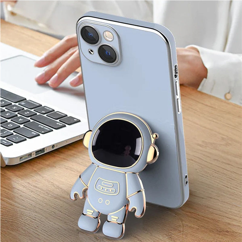 Brehn | 6D Plating Astronaut Versteckte Ständerhülle für iPhone