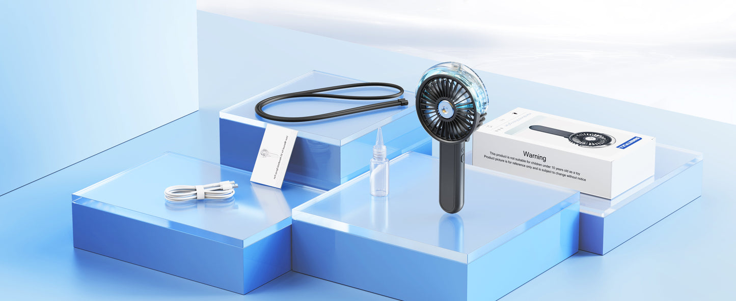 Tragbarer Nebelventilator - 180° faltbar | Brehn
