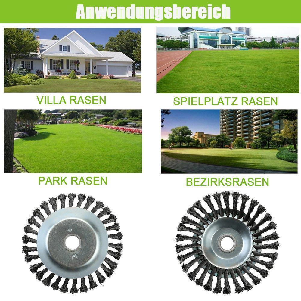 Brehn | Runde Twist Wire Wheel Bürste zum Bürsten- / Unkrautschneiden