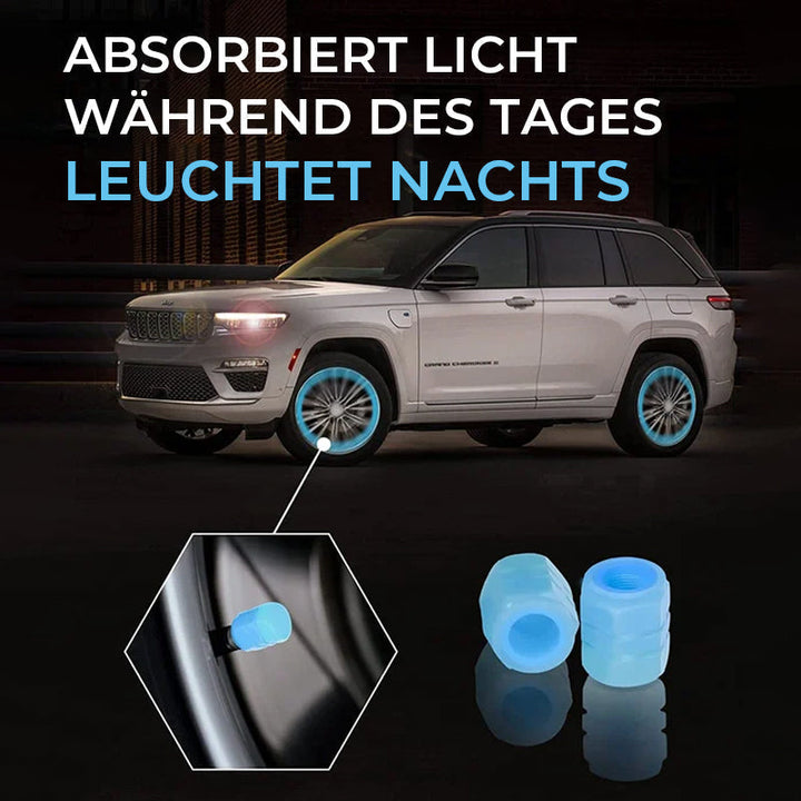 Brehn | Universelle fluoreszierende Reifenventilkappen