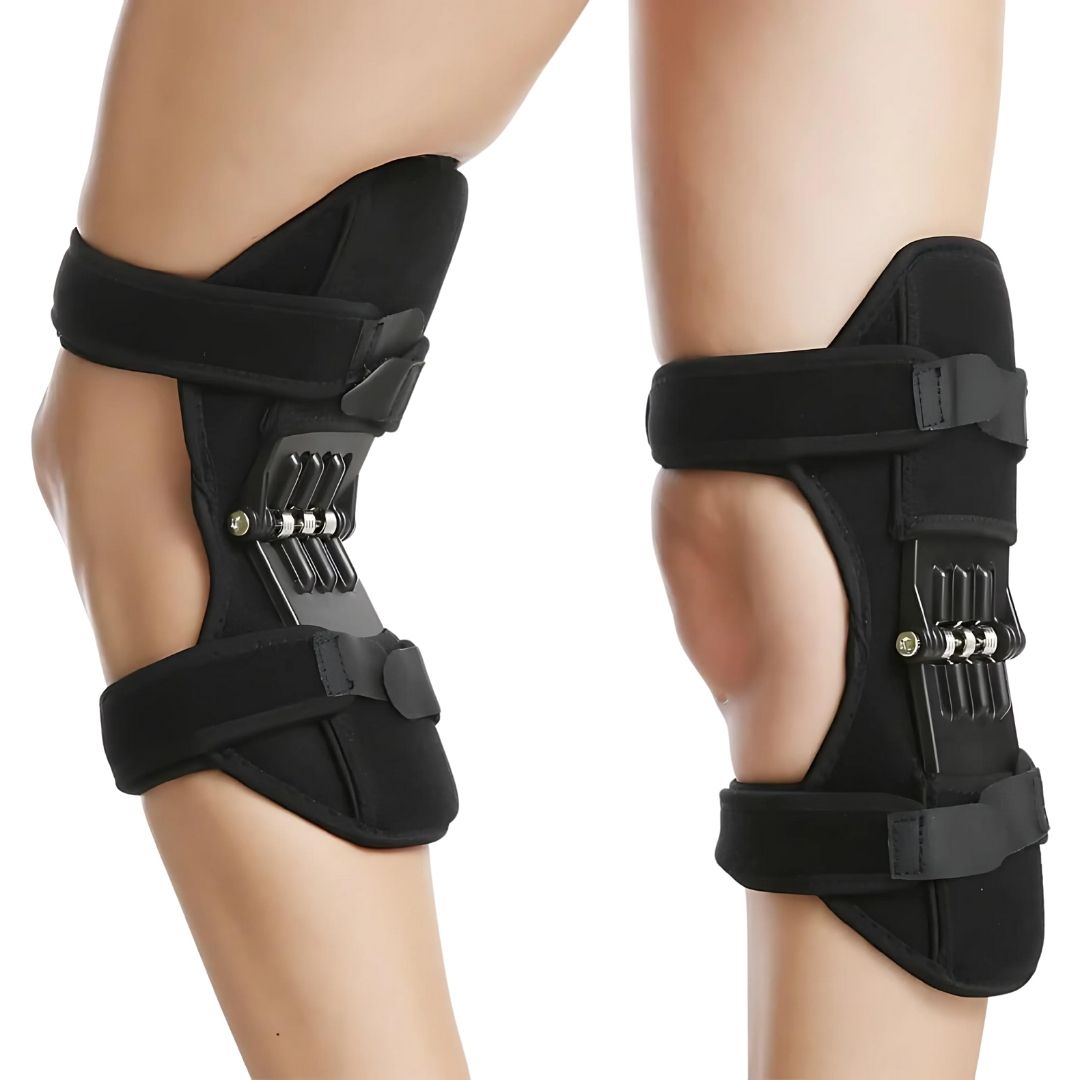 KneeGuard Pro | Set von 2 Scharnier-Kniebandagen-Stabilisatoren zur Schmerzlinderung | Verstellbare Unterstützung bei Knieverletzungen - Arthritis - Nach der Operation Rehabilitation Brehn
