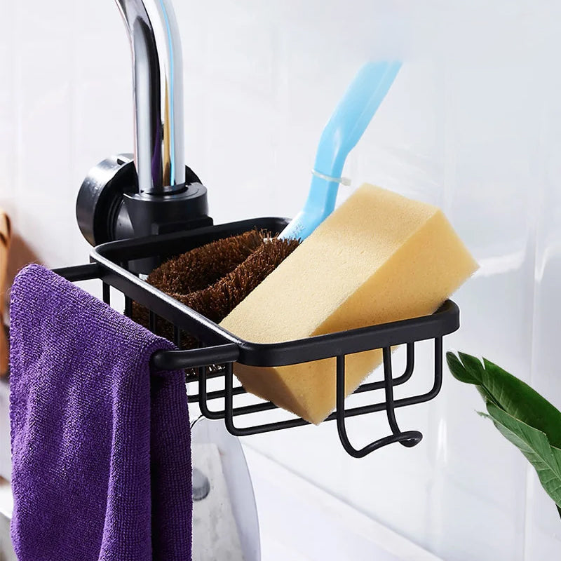 Duschablage für Shampoo und Seife – Edelstahl/Aluminium – Silber oder Schwarz – Bohren nicht erforderlich