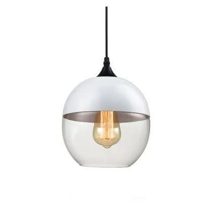 Handgeblasene Pendelleuchte aus Glas und Holz, verstellbar