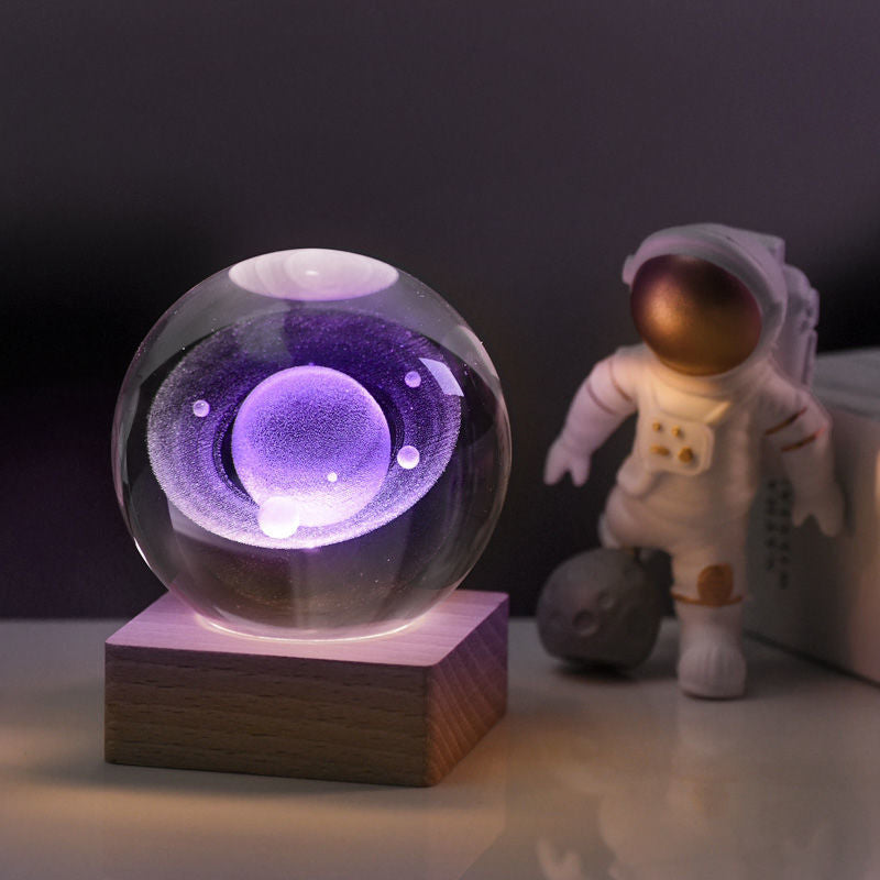 3D Galaxy Kristallball Nachtlicht | Brehn