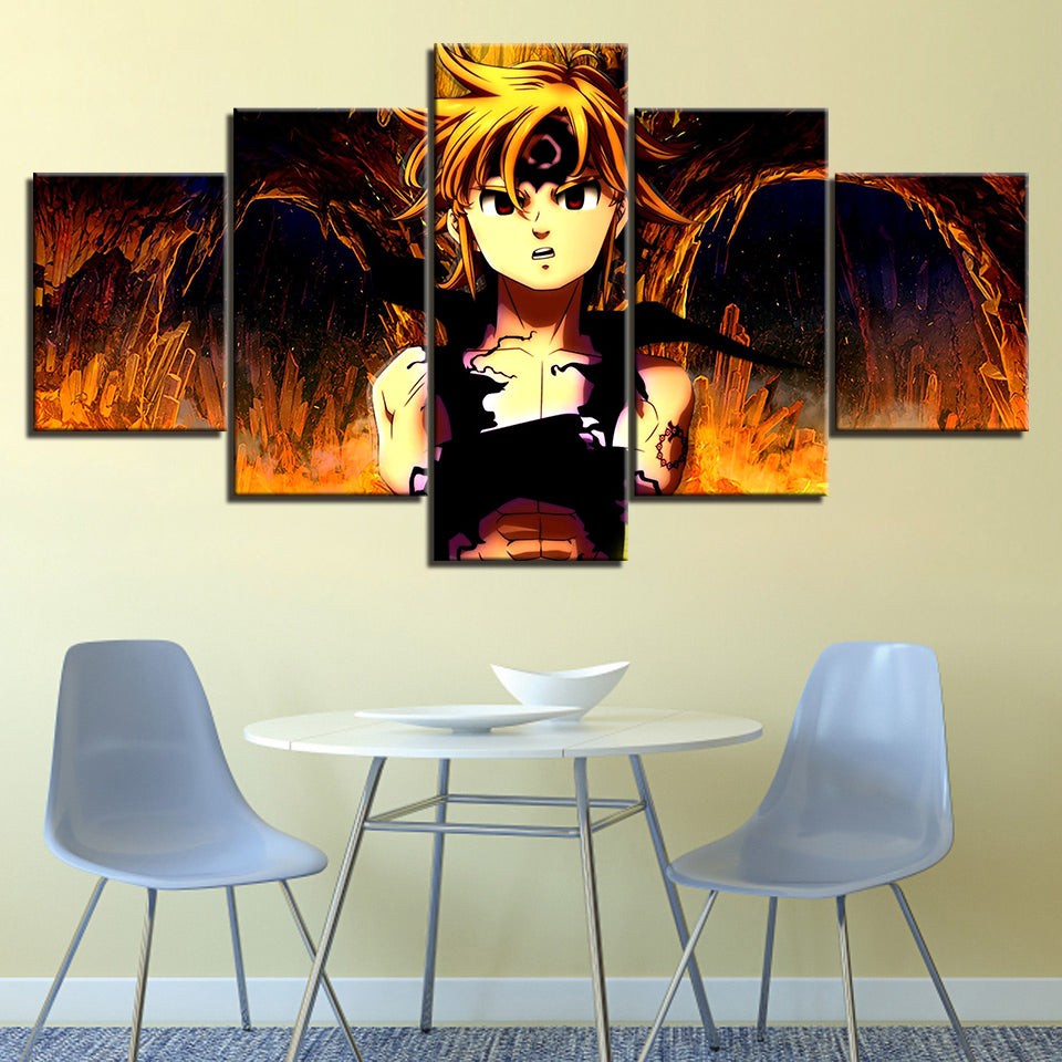 Feuriger Junge - Leinwand Wandkunstmalerei