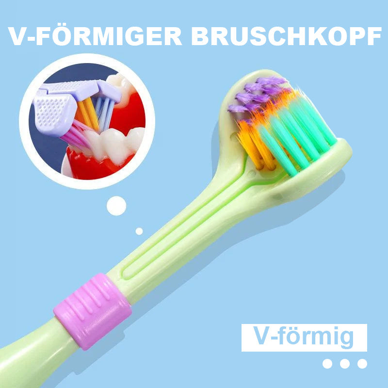 Brehn | Dreiseitige Weichhaar Zahnbürste