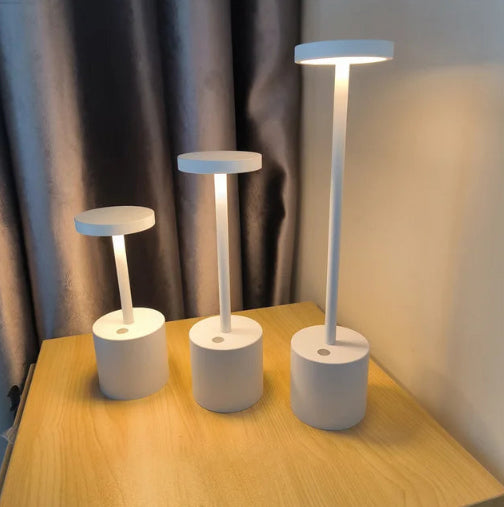 Brehn | LumaLite Wiederaufladbare LED-Tischlampe | Kabellos | Dimmbar | Modernes Design für Restaurants und Zuhause