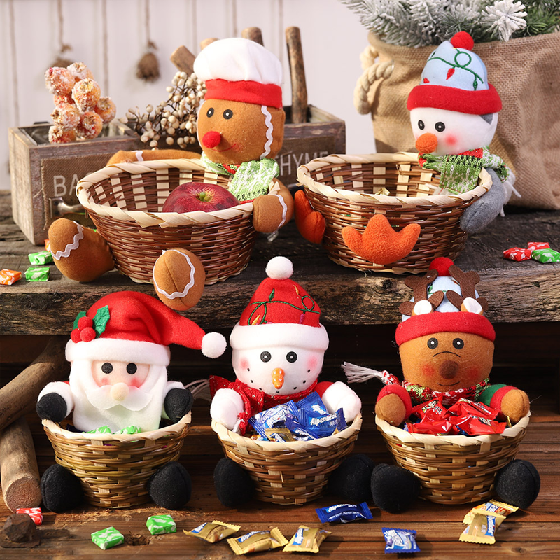 Brehn | Weihnachtsbonbon geflochtener Korb