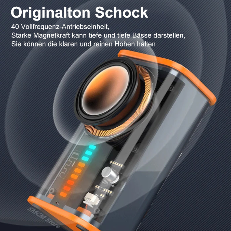 Transparenter kabelloser Mecha-Bluetooth-Lautsprecher | Brehn