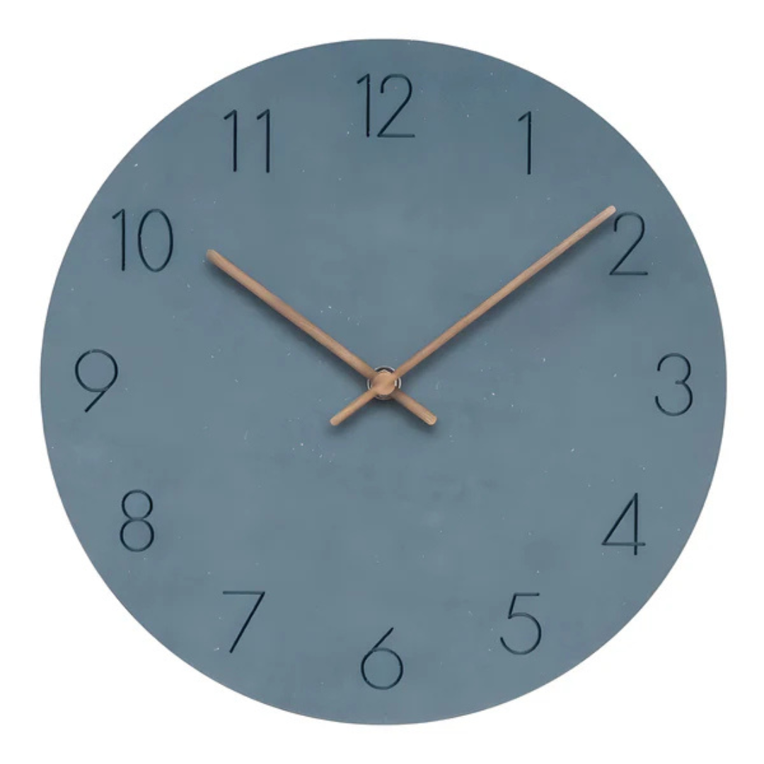 Große Holzwand Uhr – Minimalistisches Design mit stillem Bewegung | Brehn