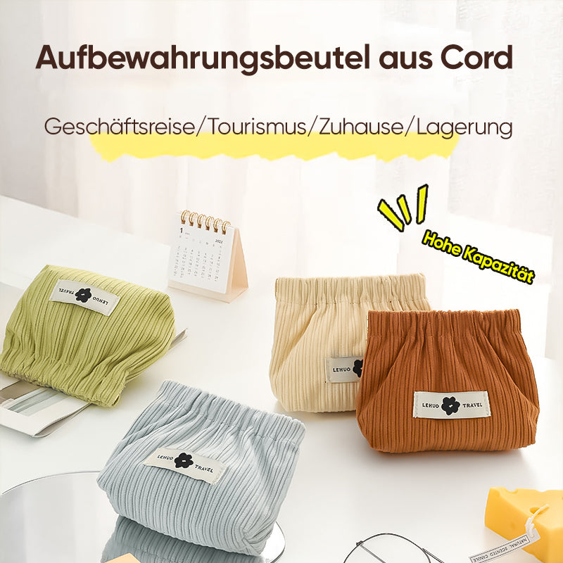 Kosmetiktasche aus Cord  | Brehn