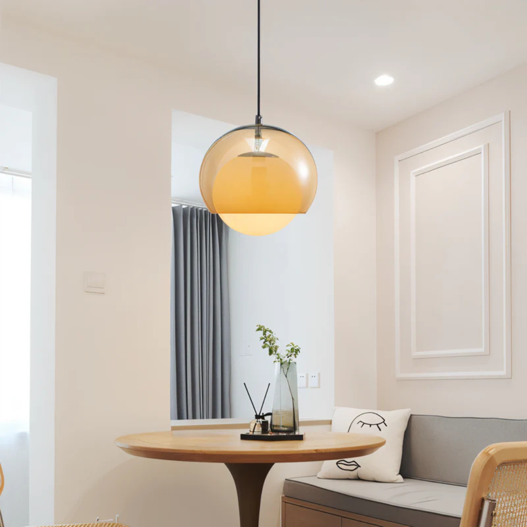 Brehn | Retro Glas Pendelleuchte