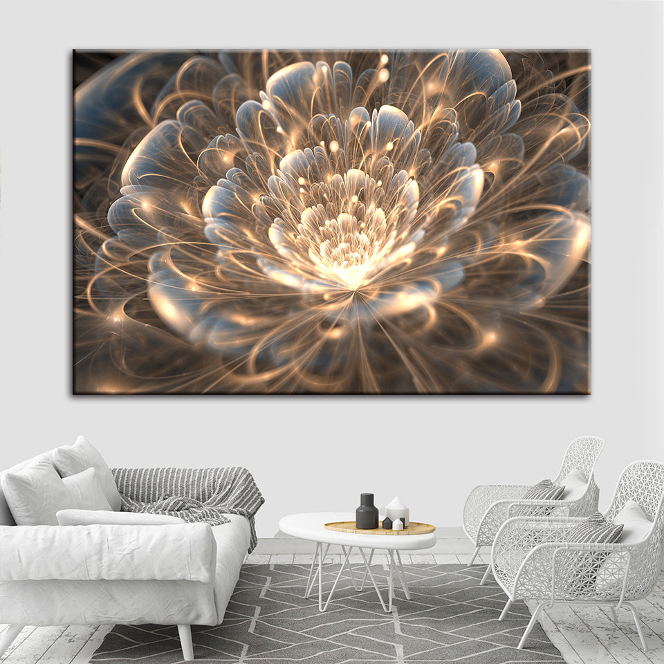 Mystische Blume – Leinwandbild
