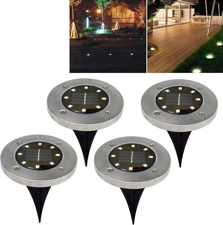 Solarbetriebene Leuchten | Kabellose LED-Gartenlampe