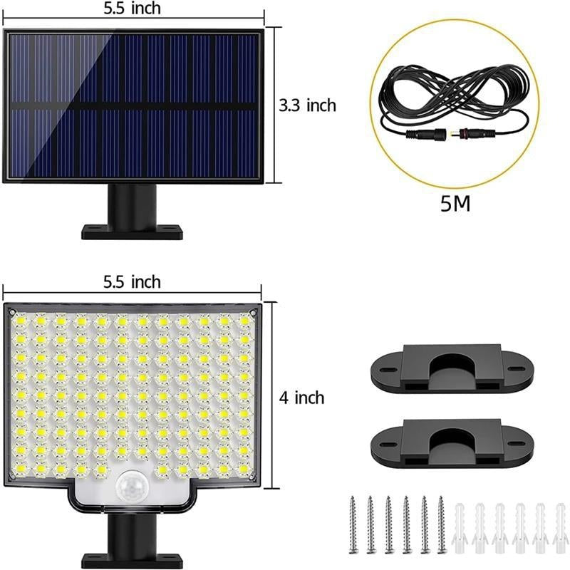 Brehn LED Solar Außenleuchte mit Bewegungsmelder