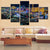 Las Vegas Lights 5 Stück - Leinwand Wandkunst Gemälde