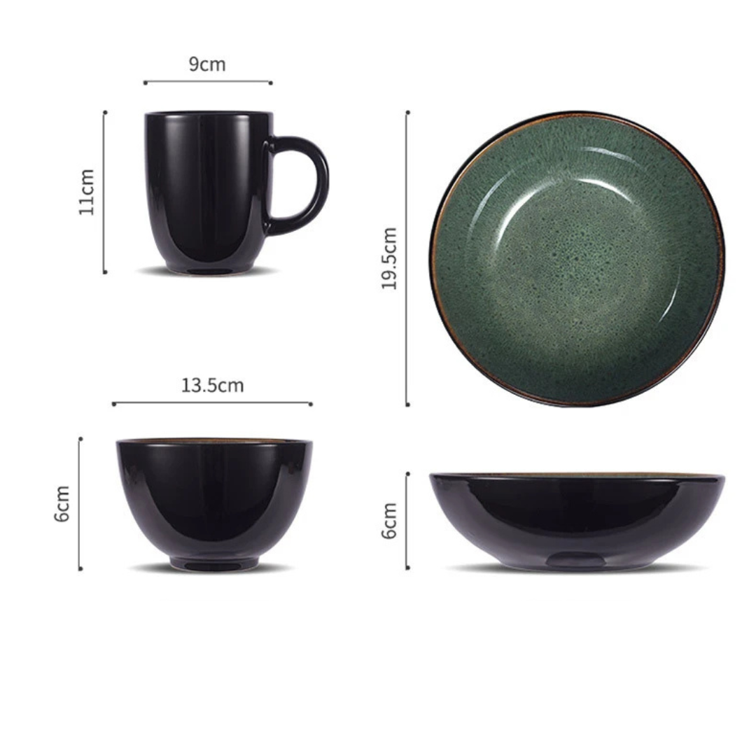 Coimbra Glaze 5-teilige Geschirrset Brehn
