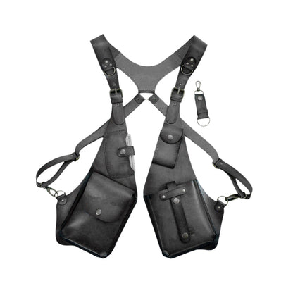 Mittelalterliche Steampunk-Retro-Schultertasche mit Schultergurt