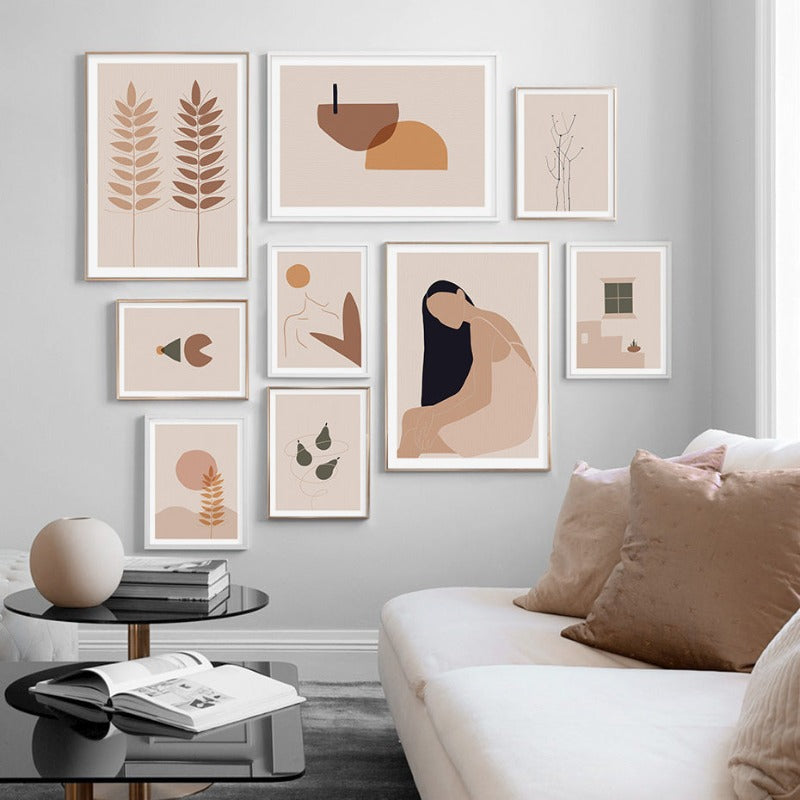 Boho Lifestyle - Leinwand Wandkunst Gemälde