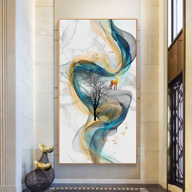 Reh im vollen Geist - Leinwand Wandkunst Malerei
