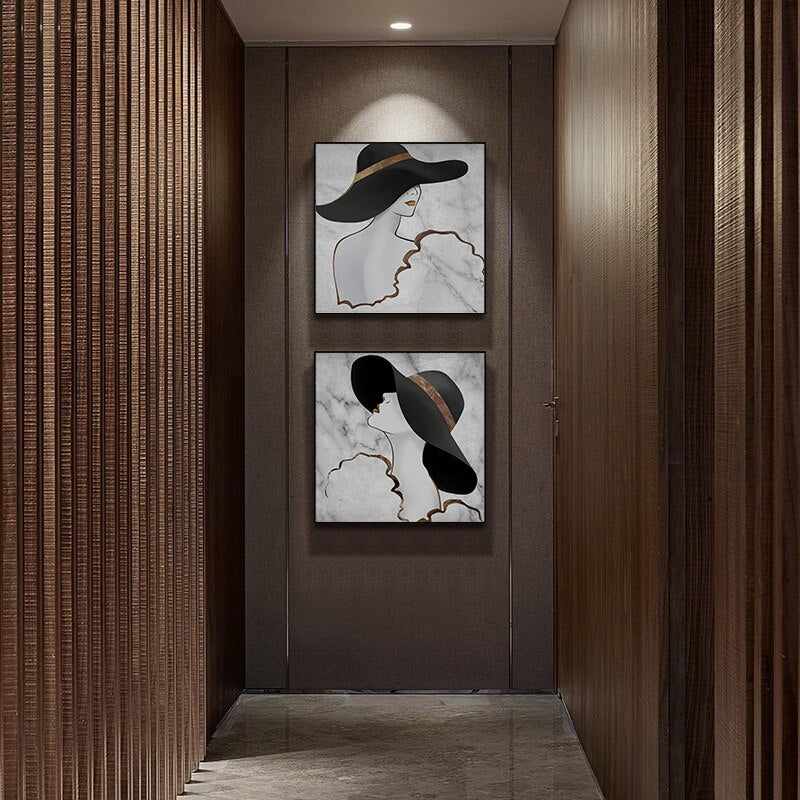 Fashionista - Leinwand Wandkunst Malerei