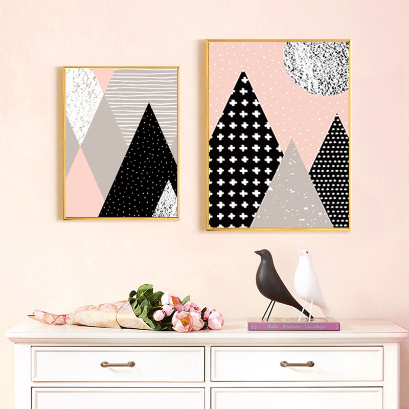 Pop Art Berge - Leinwand Wandkunst Gemälde