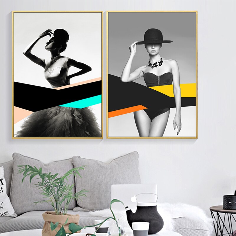 Modellfigur – Leinwandbild