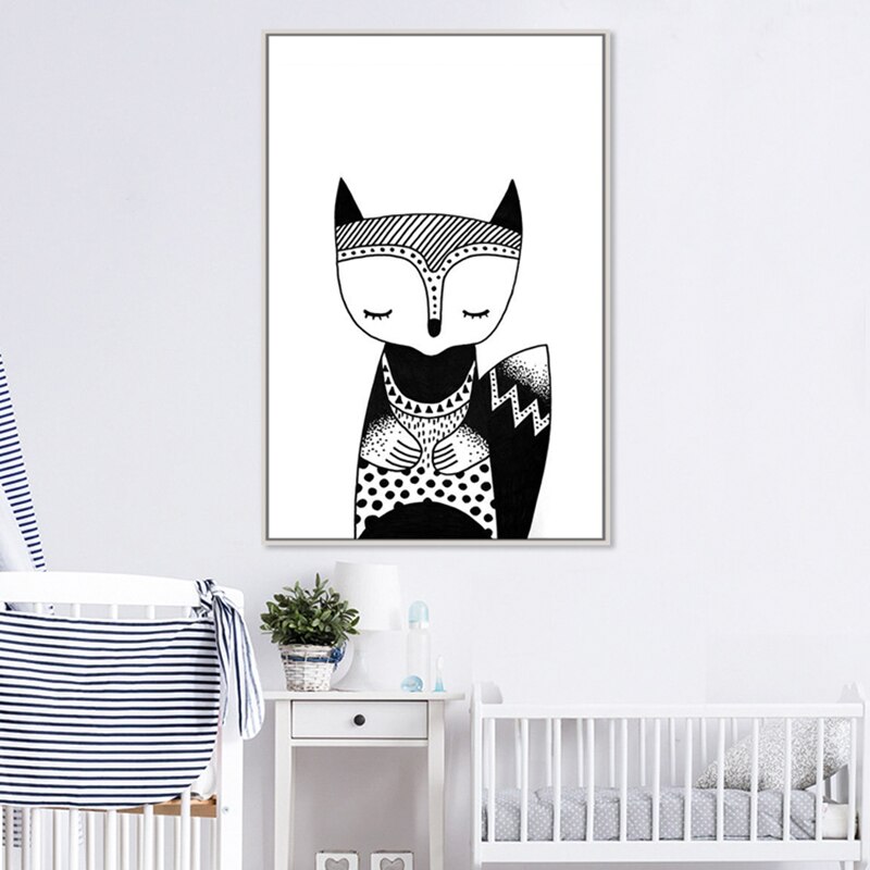 Waldbär, Fuchs, Katze – Leinwandbild