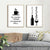 Minimalist Food Wine - Leinwand Wandkunst Malerei