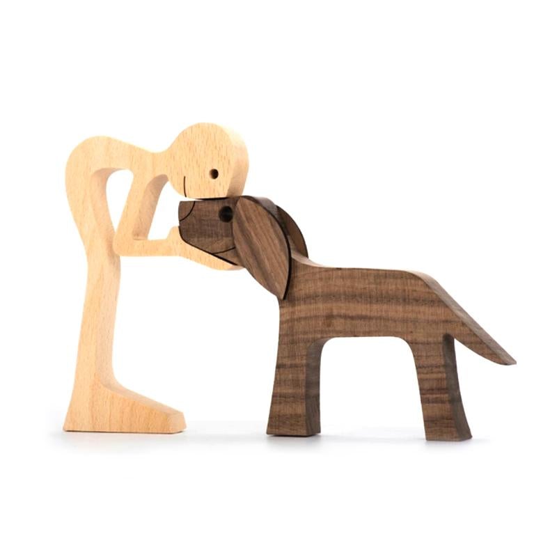 Brehn | Tierliebhaber Holzskulptur Tischdekoration
