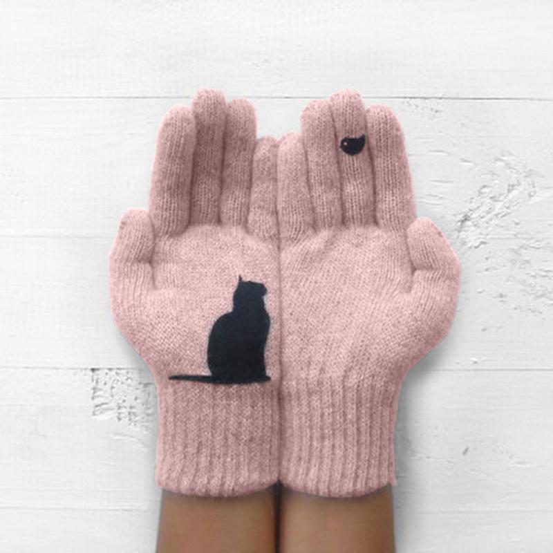 Brehn | Handschuhe aus Baumwolle im Katzenstil