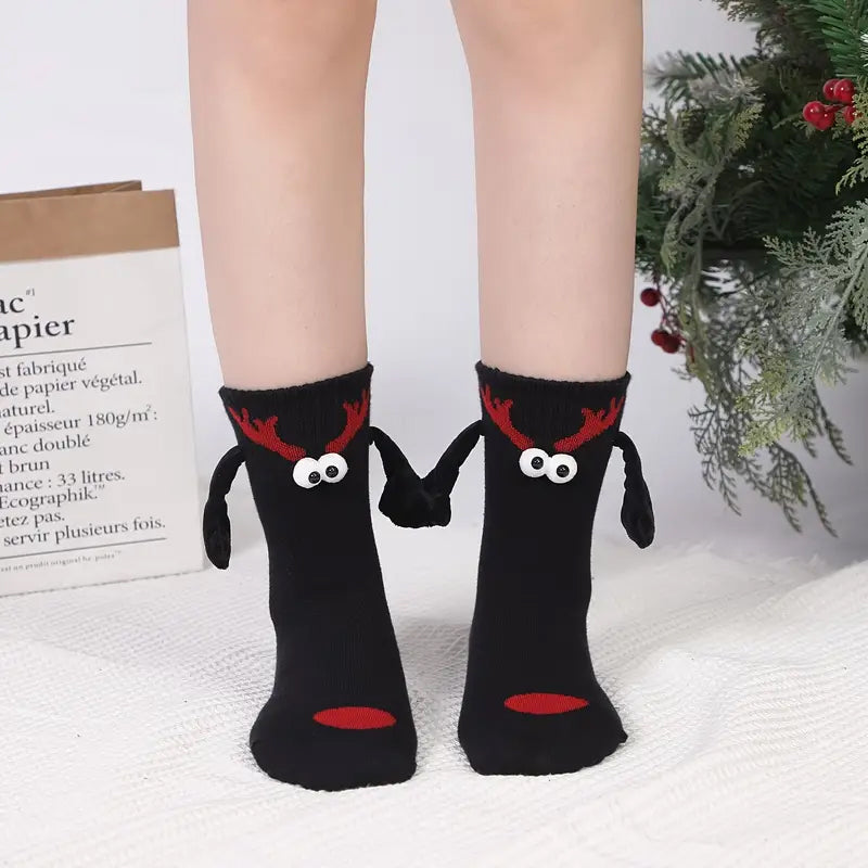 Brehn | Magnetische Socken Winteredition Paar Hand in Hand Socken