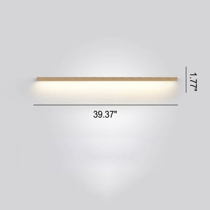 ZenBeam Japanische LED-Wandleuchte | Massivholzdesign | Modernes Akzentlicht