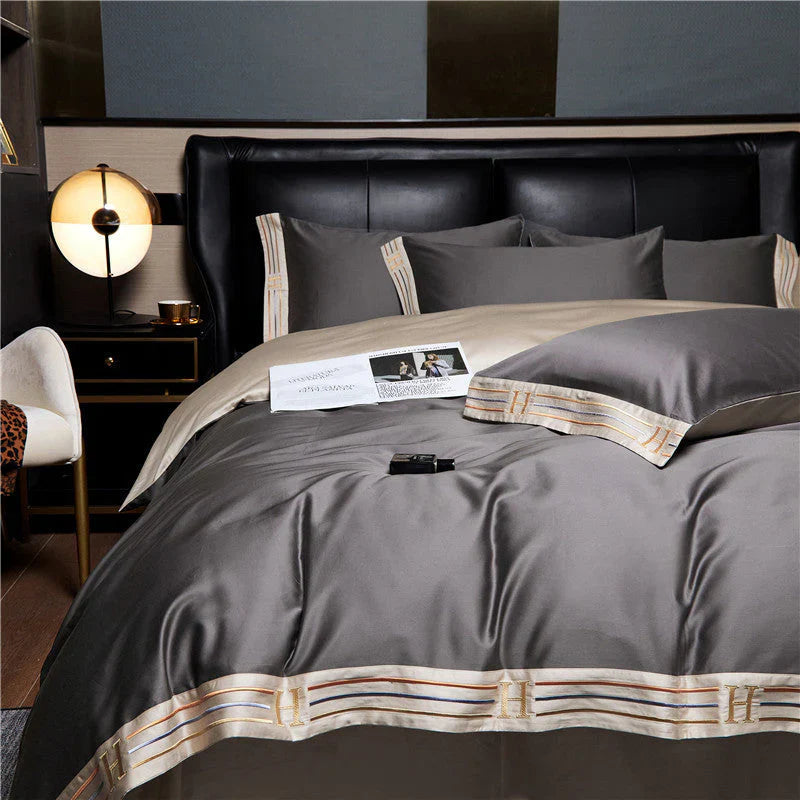 Brehn | Luxus Satin Bettwäsche 4-Teiliges Set - OpulenceSleep
