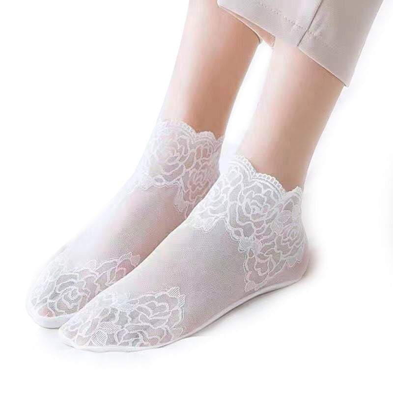 Brehn | Damenmode Spitze Socken (6 Paare)