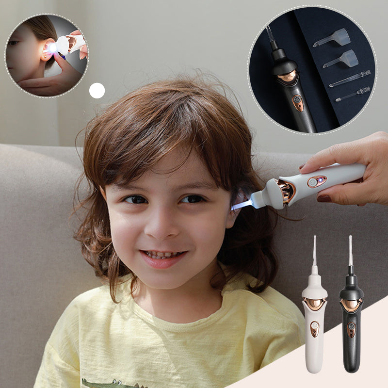 EarSoft | Elektrischer Ohrreiniger mit weichen Silikonaufsätzen