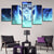CB Bulldogs 5 Teile-Canvas Wandkunstmalerei