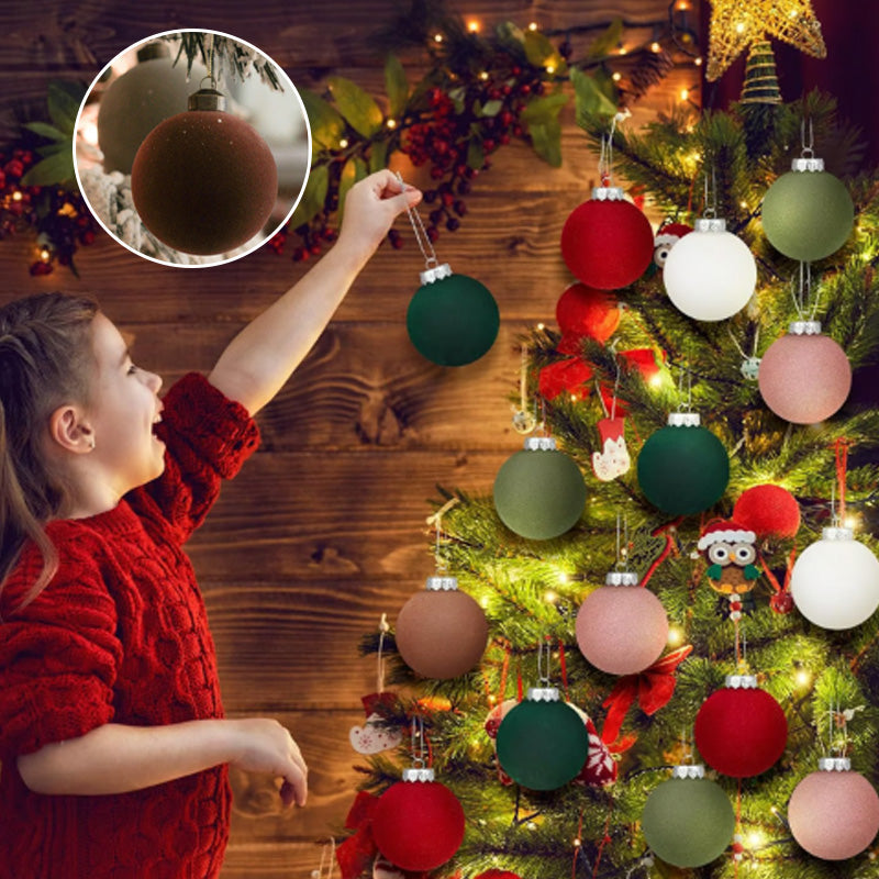 Brehn | Samt Weihnachtsornamente. 12 Stück