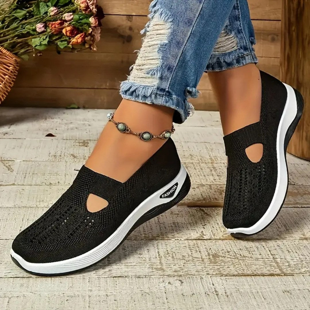Vellora – Damen Mesh Slip-On Komfort Sneaker