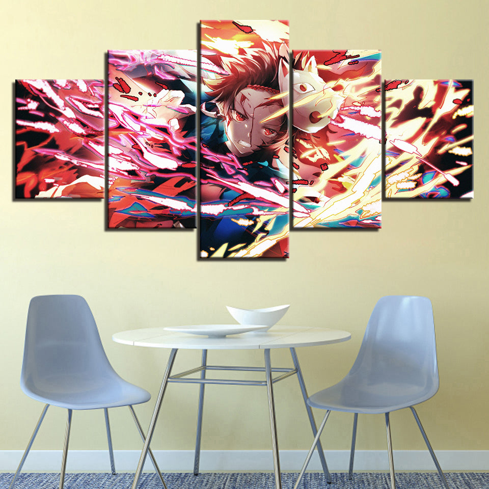 Demon Slayer Anime - Leinwand Wandkunst Malerei