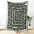 Baumwolle Snake Labyrinth Wurfdecke – Wendbares Design | Brehn