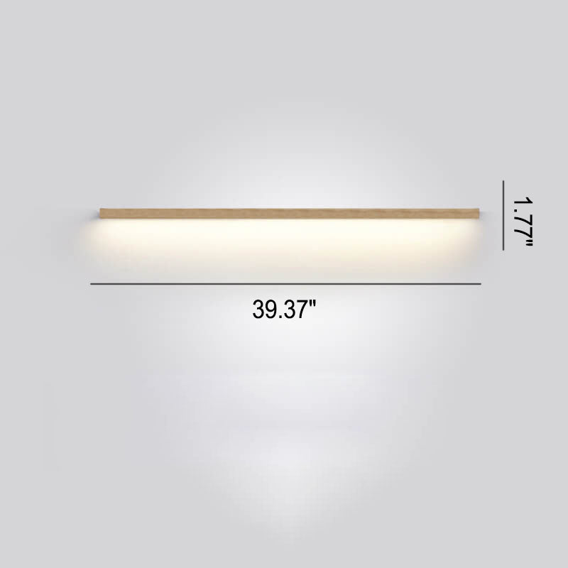 Brehn | ZenBeam Japanische LED Wandleuchte | Massivholz Design | Moderne Akzentbeleuchtung
