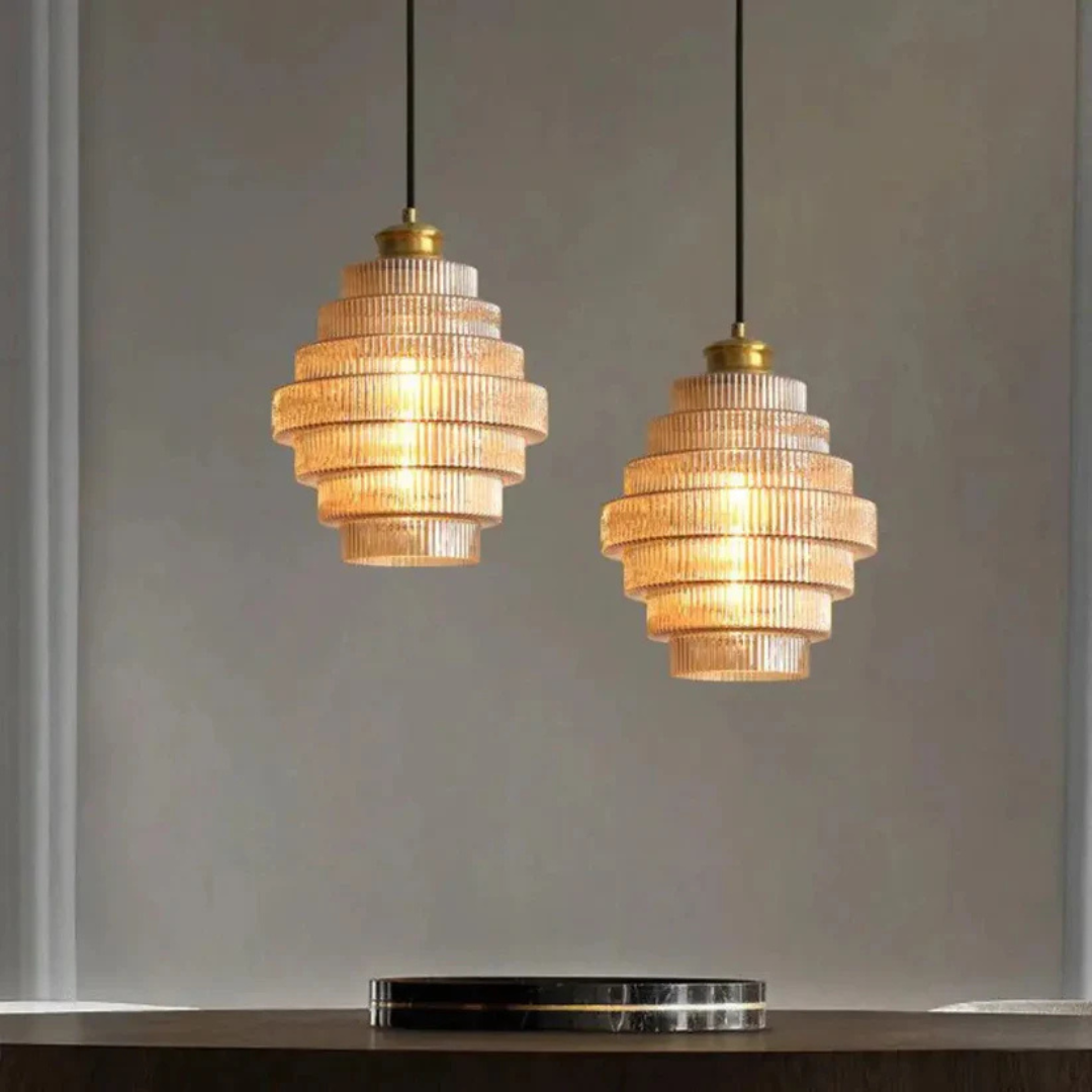 Brehn | Retro Pendelleuchte Glas