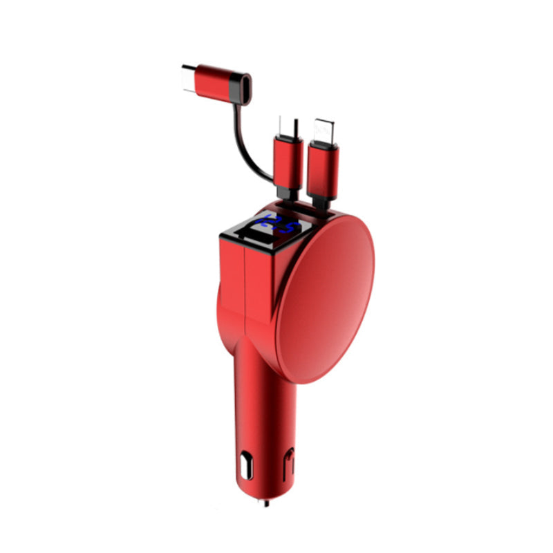 Brehn | 3-in-1 einziehbarer Schnelllade Autoadapter