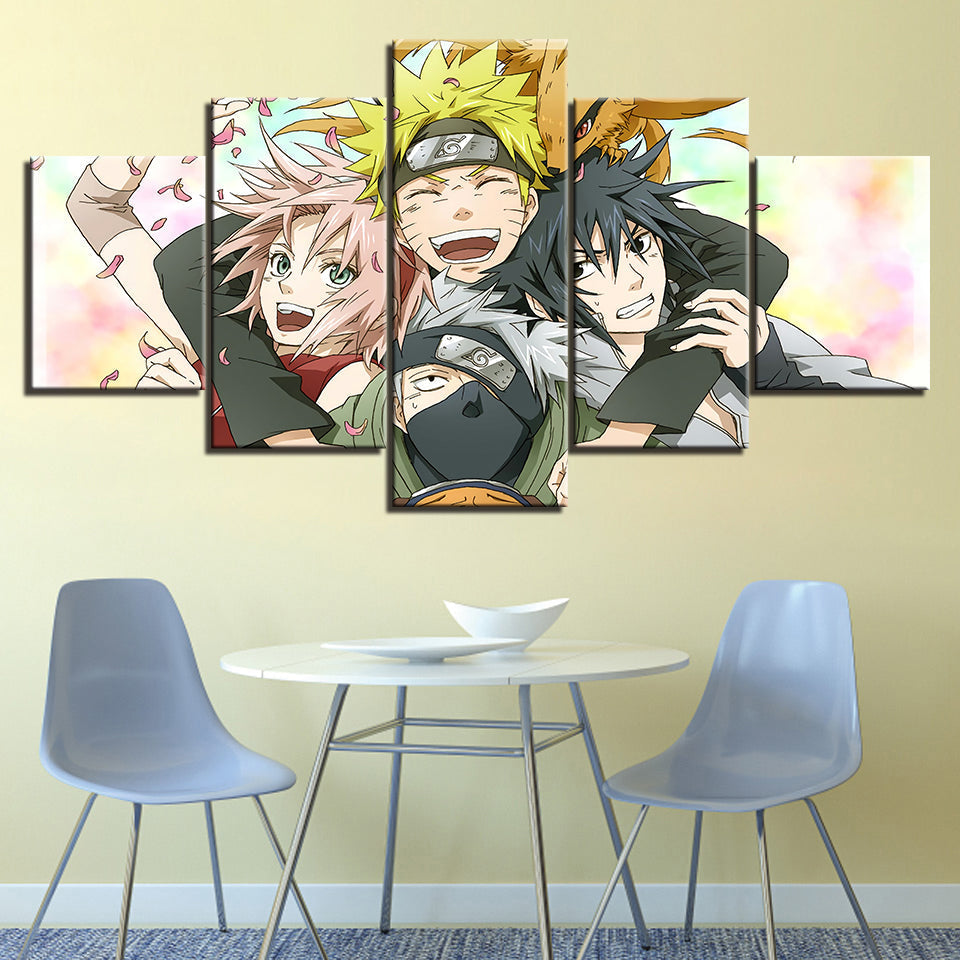 Anime Friends - Leinwand Wandkunst Malerei