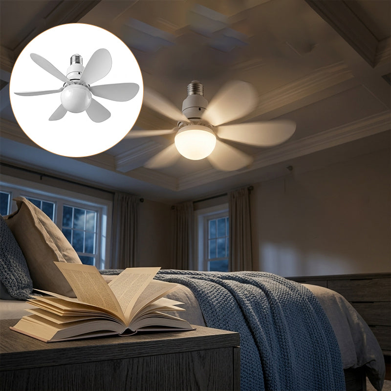 Moderner Niedrigprofil-Deckenventilator mit Licht | Brehn