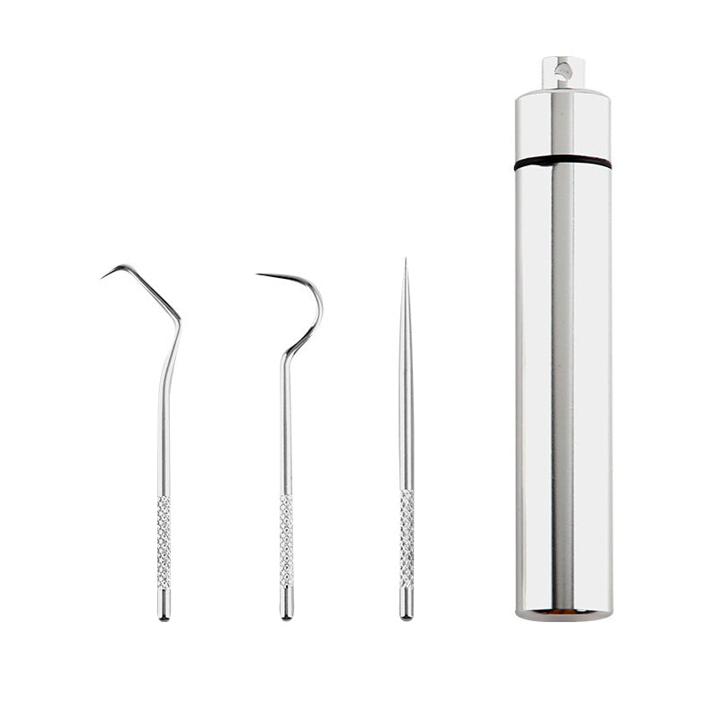 Edelstahl Zahnstocher Set (7 Teile) | Brehn