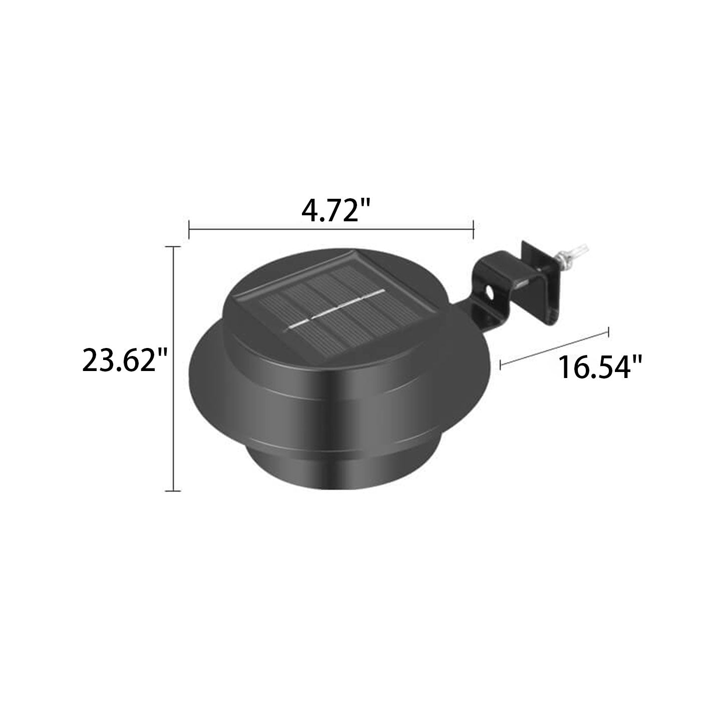 Solarzylinder-LED-Außen-Wasserdichte-Zaun-Wand-Sconces-Lampe | Brehn