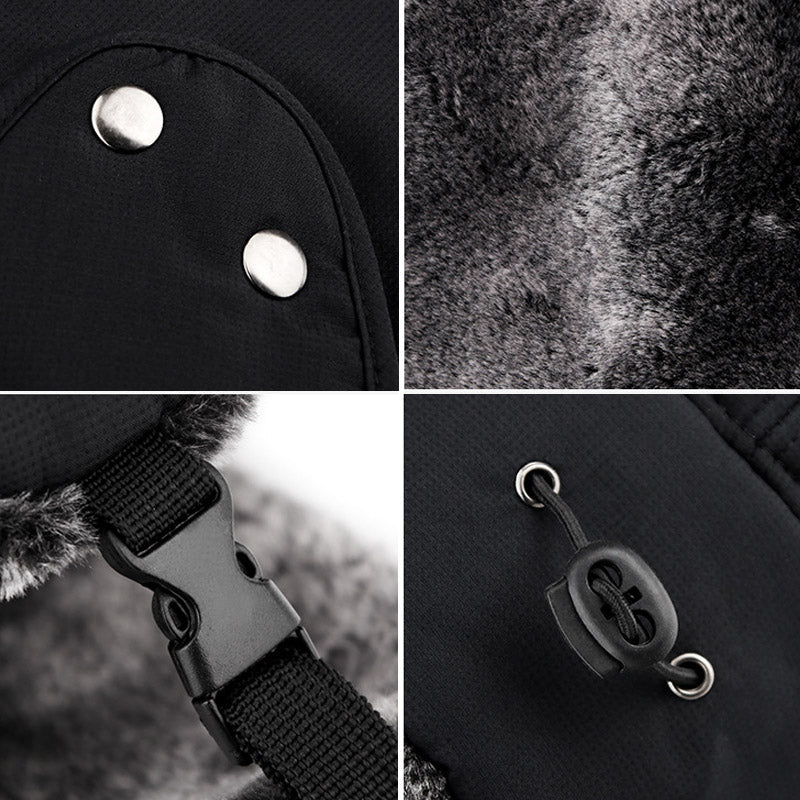 Brehn | LuxGuard winddichtes Beanie mit Ohrenschutz | Schützt stilvoll gegen Wind und Kälte
