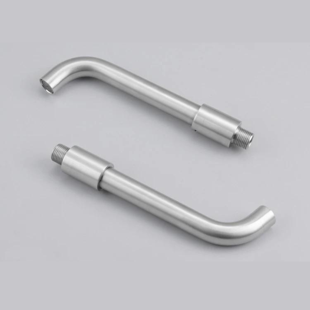 Brehn | Moderne Wandmontage-Waschtischarmatur mit geb brushed Nickel-Finish